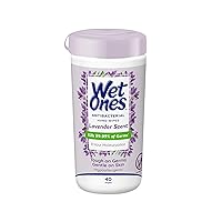 Vista 1 de Wet Ones Toallitas de manos antibacterianas, toallitas de lavanda Toallitas antibacterianas, toallitas hidratantes 40