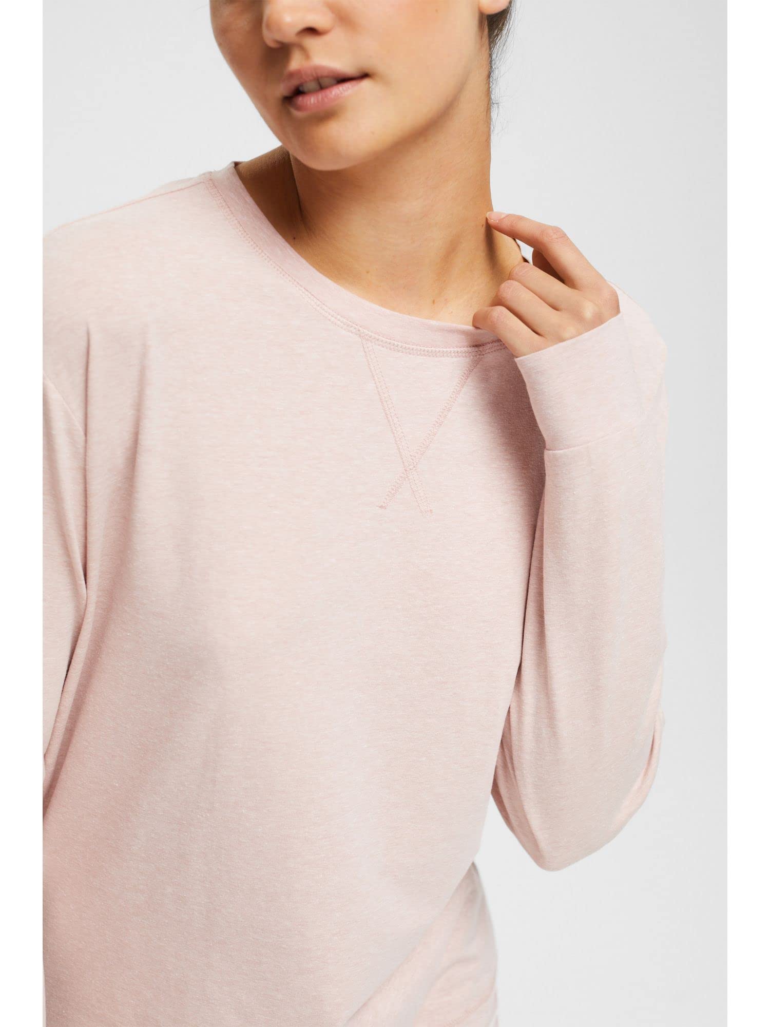 Esprit Women's Cosy Melange Sus Longsleeve Pajama Top