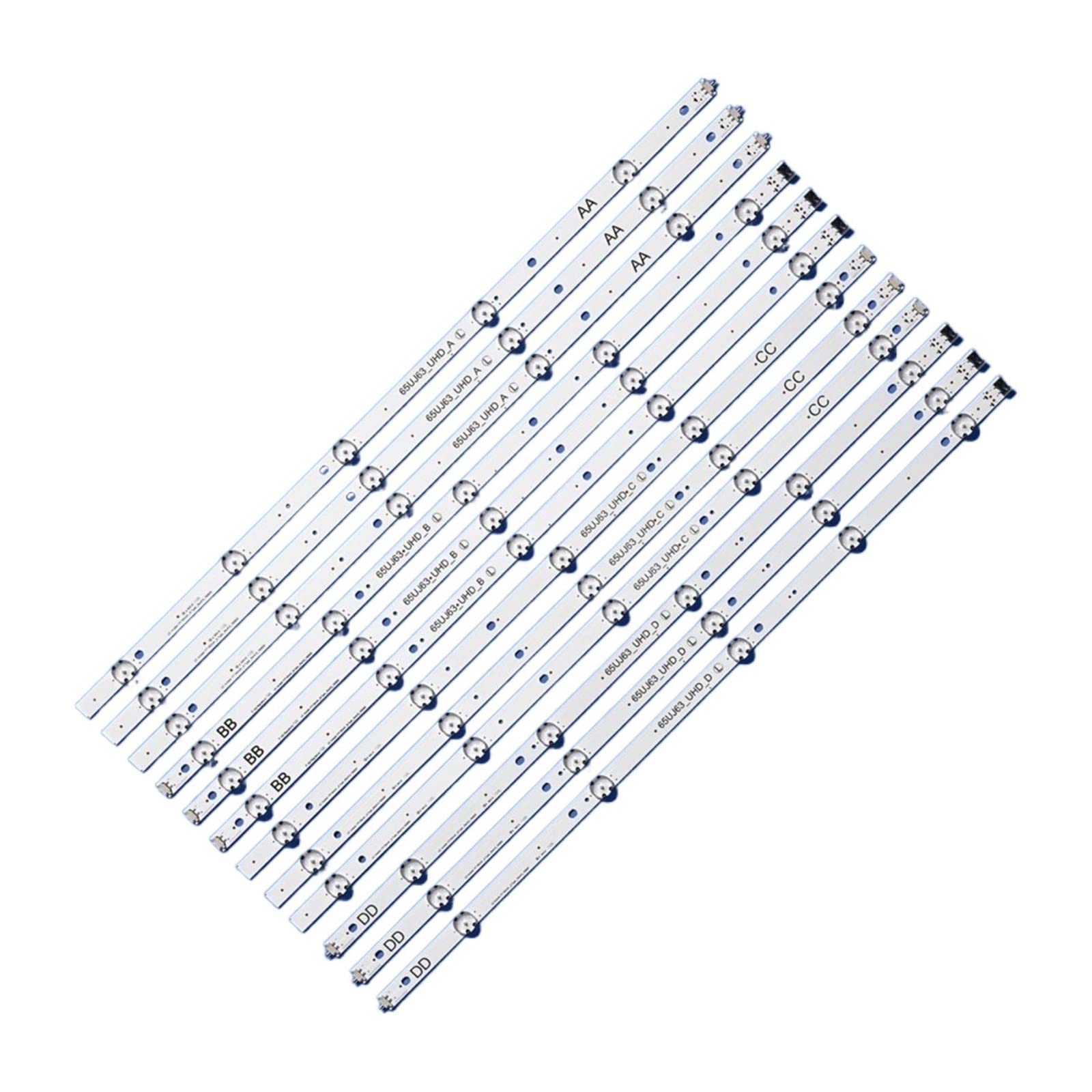 TEMKIN 12 PCS/Set LED Backlight Strip Fit for LIG 65UJ6300 65UJ630V 65UJ634V 65UJ5500 65UK6100 Innotek 17Y 65inch_A SSC 65UJ63_UHD_A B C D led Backlight Strips Lamps