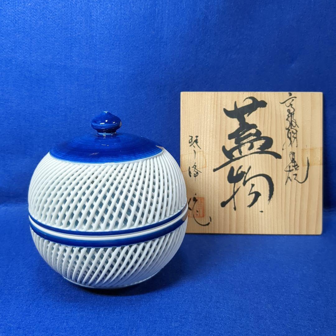 花瓶白磁網目焼（波佐見焼）西浦琴峰 【公式通販】