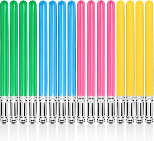 Miniatura 1 de 16 piezas de sable de luz inflable, espada de sable de luz inflable de Halloween, bolsas de fiesta, rellenos de calcetines, espadas inflables para