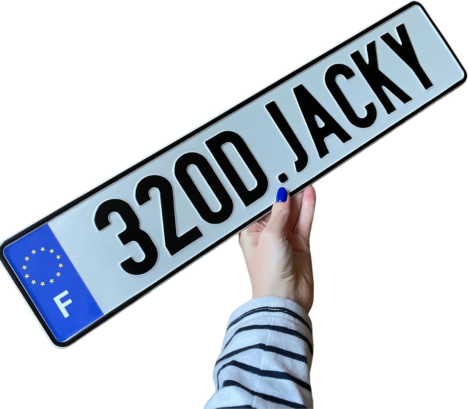 White Front European Custom License Plate Home Decor Metal Art Personalized Delete Interior Funny Gift Nameplate