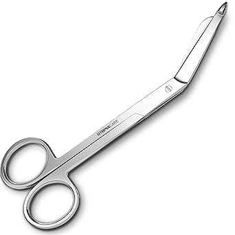 Utopia Care Bandage Scissors, 5.5 Inch Stainless Steel Shears for First Aid and Professional Use Silver