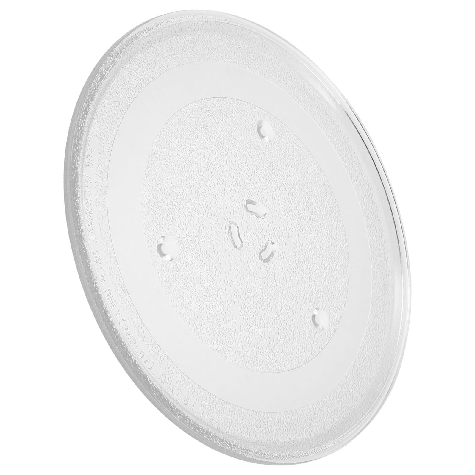 Plato Giratorio para Microondas de Vidrio Compatible con Samsung Bandeja Giratoria Transparente Fácil de Limpiar Repuesto para Microondas