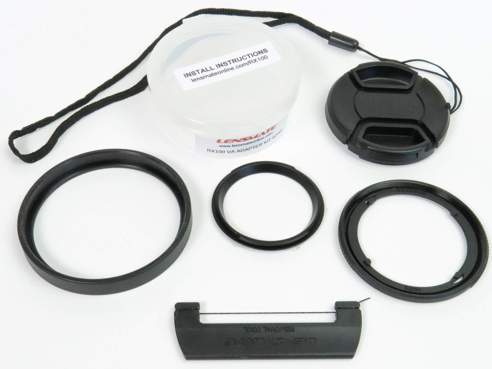 Lensmate Quick-Change Filter Adapter Kit for Sony Rx100 Va (Also Fits Rx100 V & Iv) - 52mm