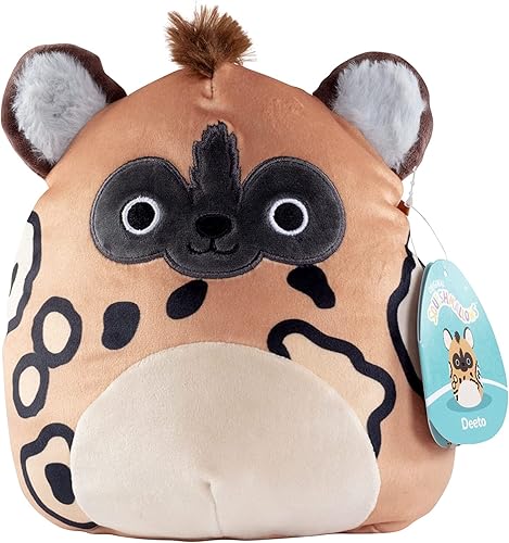 Squishmallows Wildlife Deeto Hyena - Peluche de 16 pulgadas