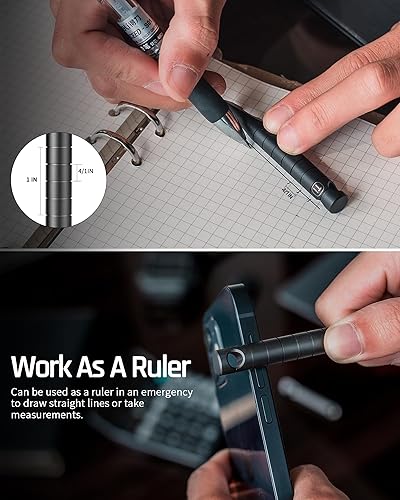 Miniatura 4 de TISUR Barra de palanca para llavero, mini herramienta EDC de titanio con abrebotellas, llavero pequeño de bolsillo para llevar todos los días