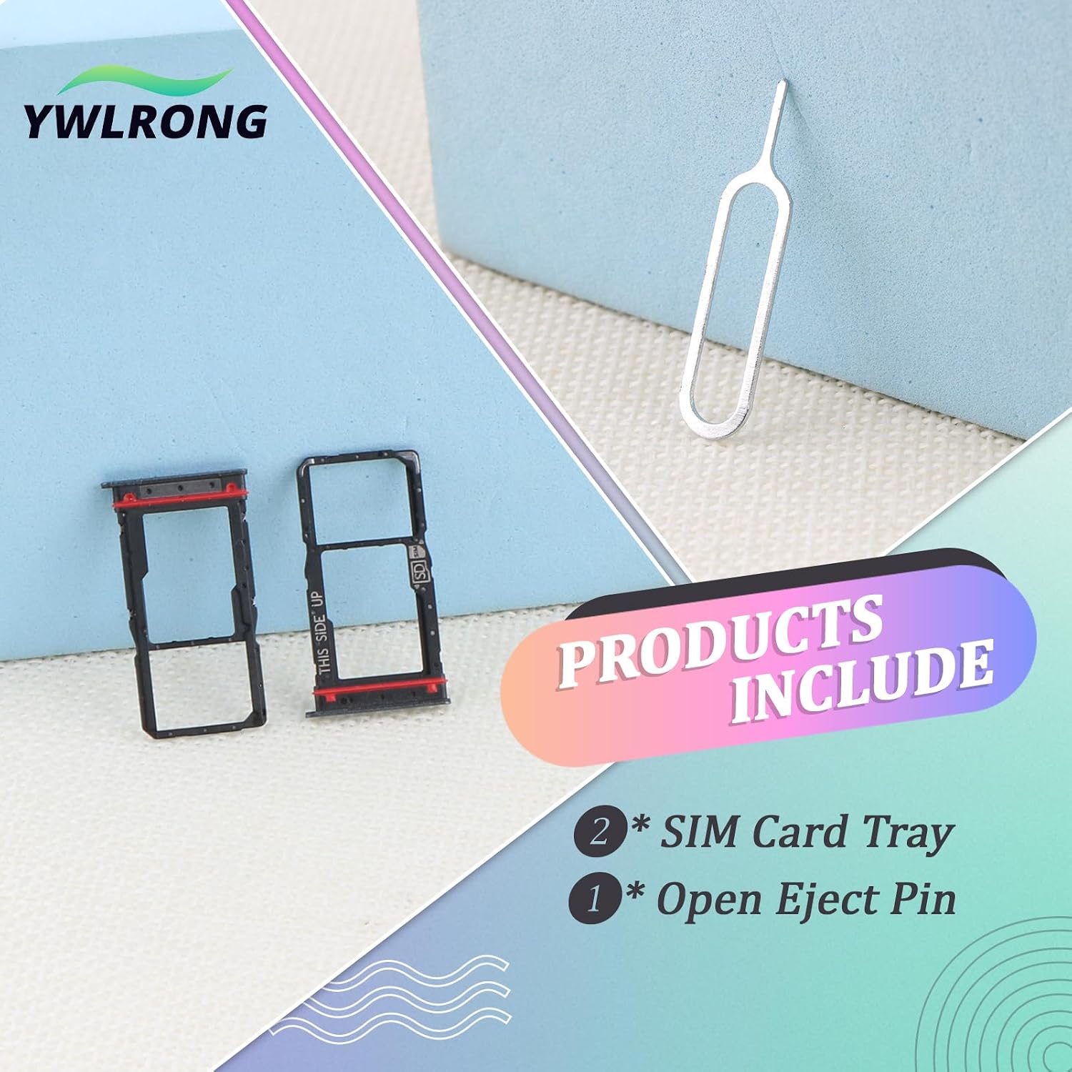 2PCS SIM Card Tray for Motorola Moto G 5G 2024 XT2417 SIM Card Slot Holder Replacement for Moto G 5G 2024 with Open Eject Pin(Green)