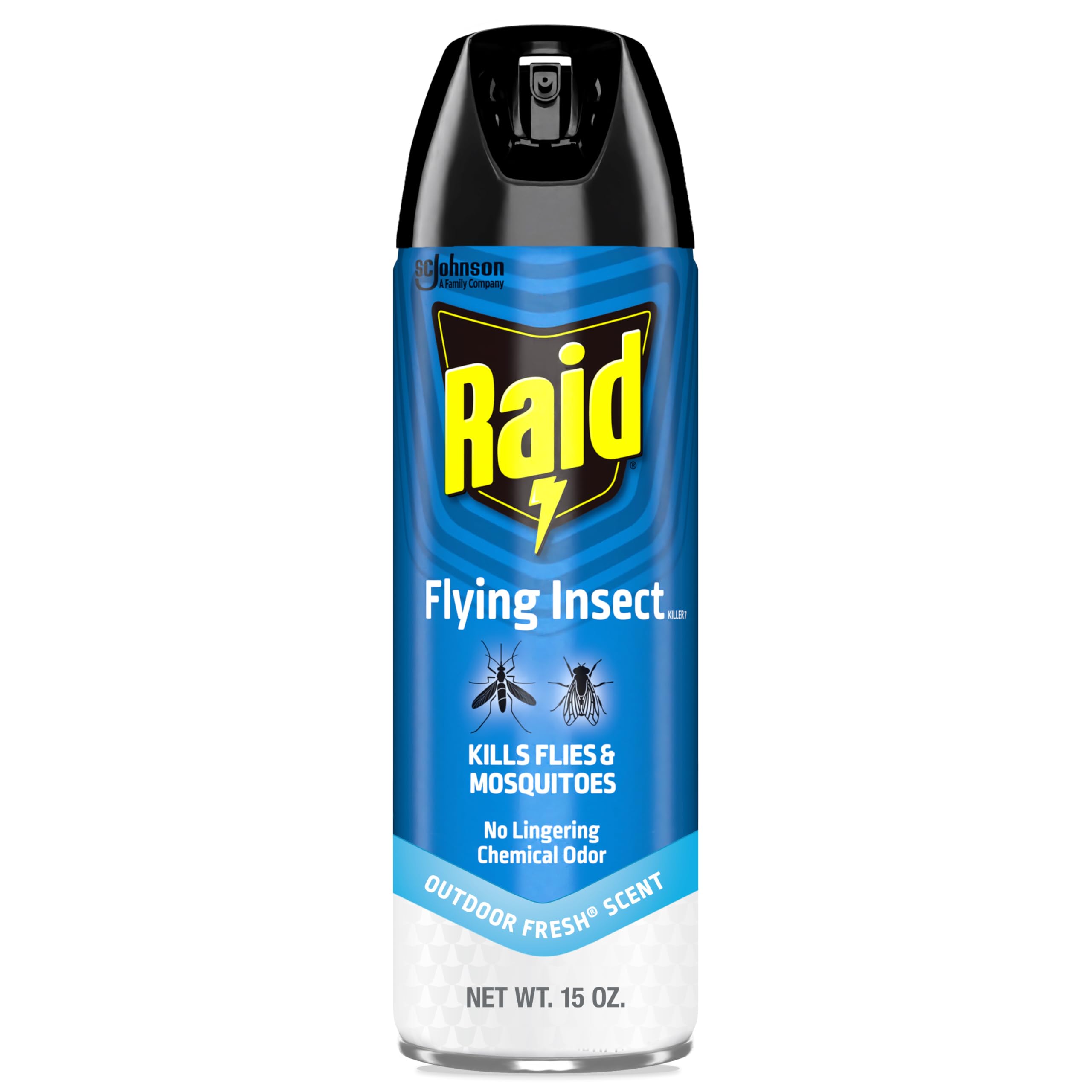 Raid Flying Insect Killer, Kills Flies, Mosquitoes, and Other Flying Insects on Contact, For Indoor and Outdoor Use, 15 oz