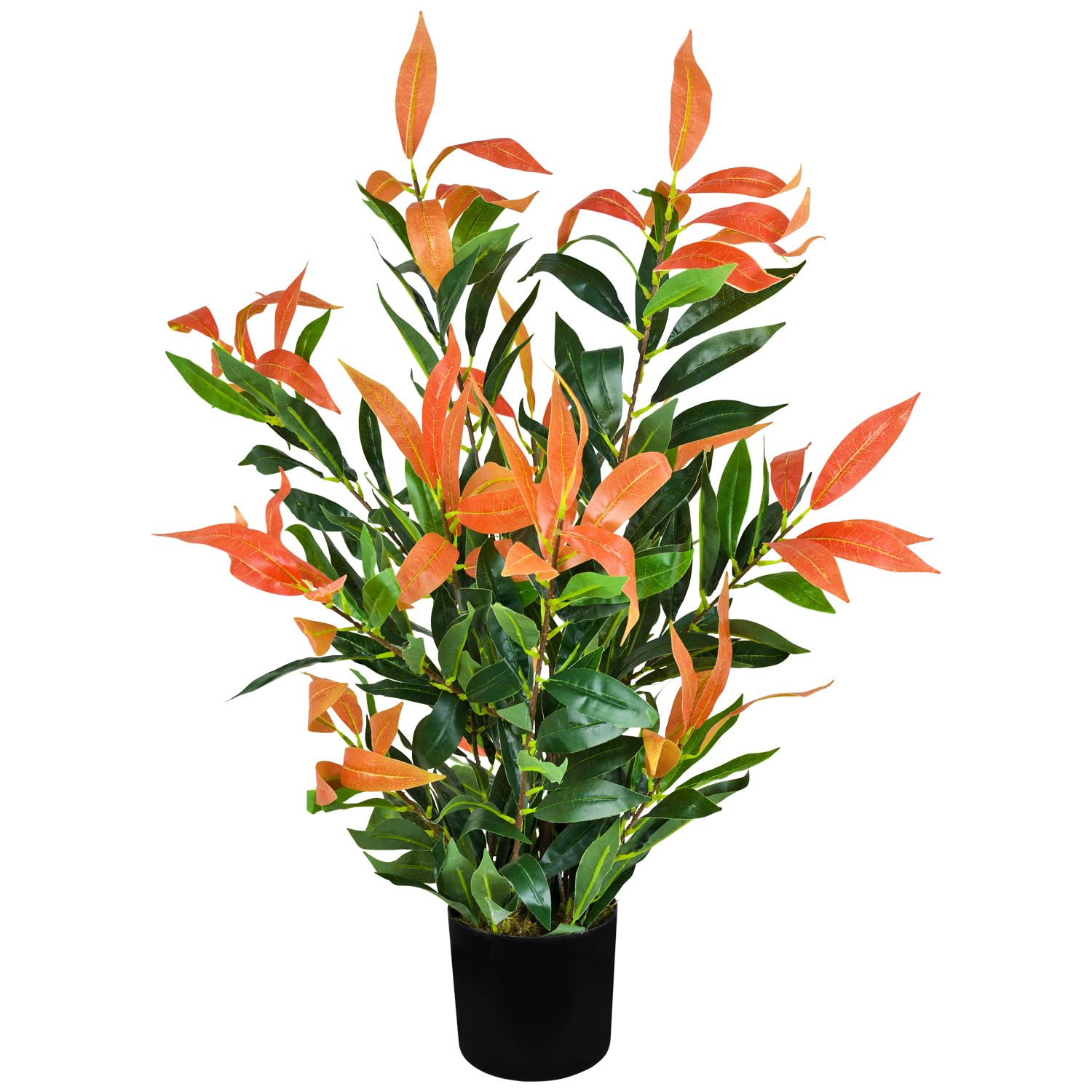Decovego Photinia Plante Artificielle Artificiel avec Pot 70cm