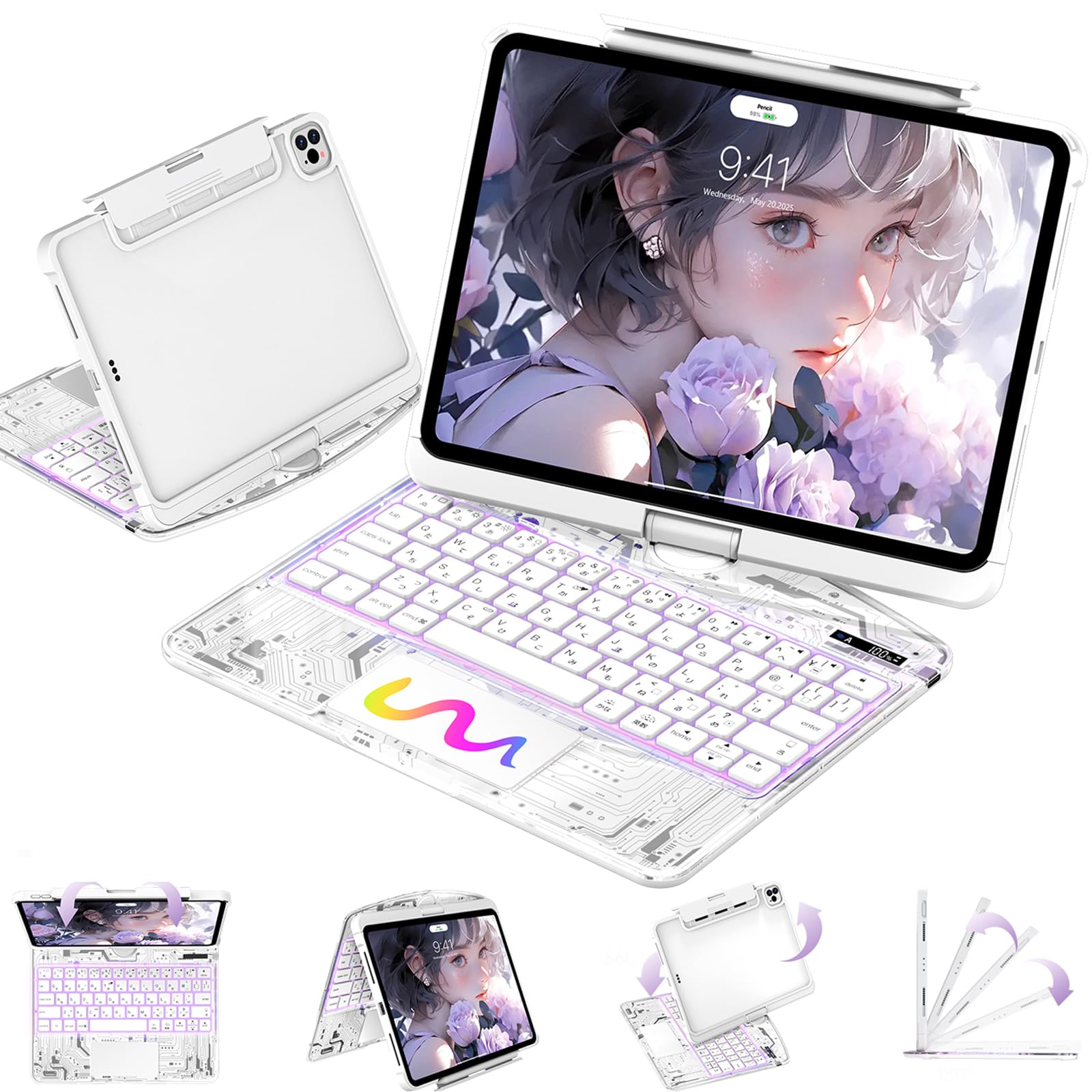 Amazon.co.jp: DODOLIVE iPad用 キーボードケース Air 11インチ(2025