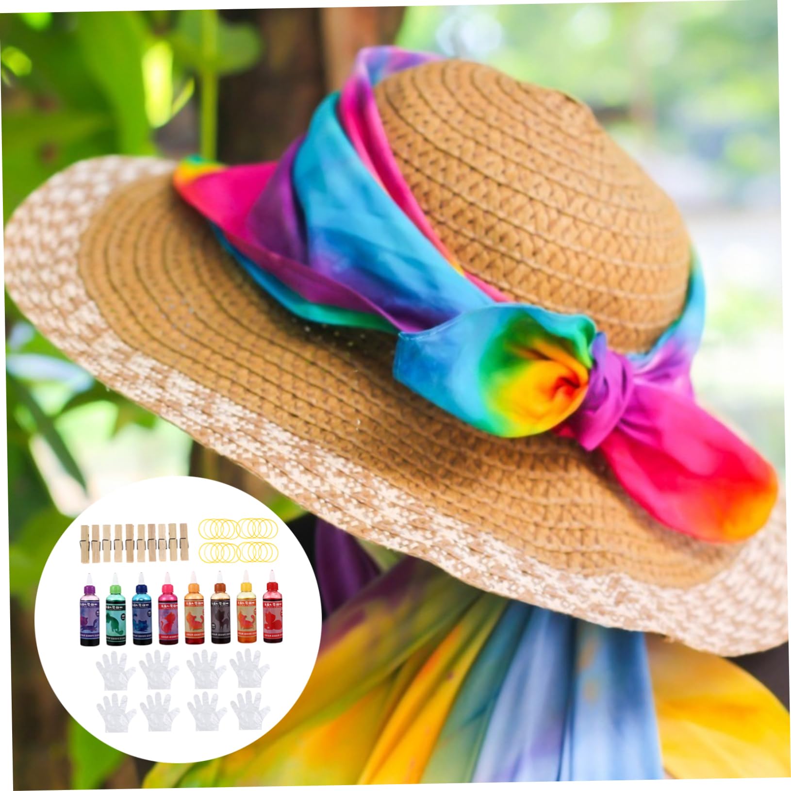 DIYEAH Tie Dye Kit for Kids 118 Pcs Tie-dye Paint Set Creative Pigment Home DIY Supplies