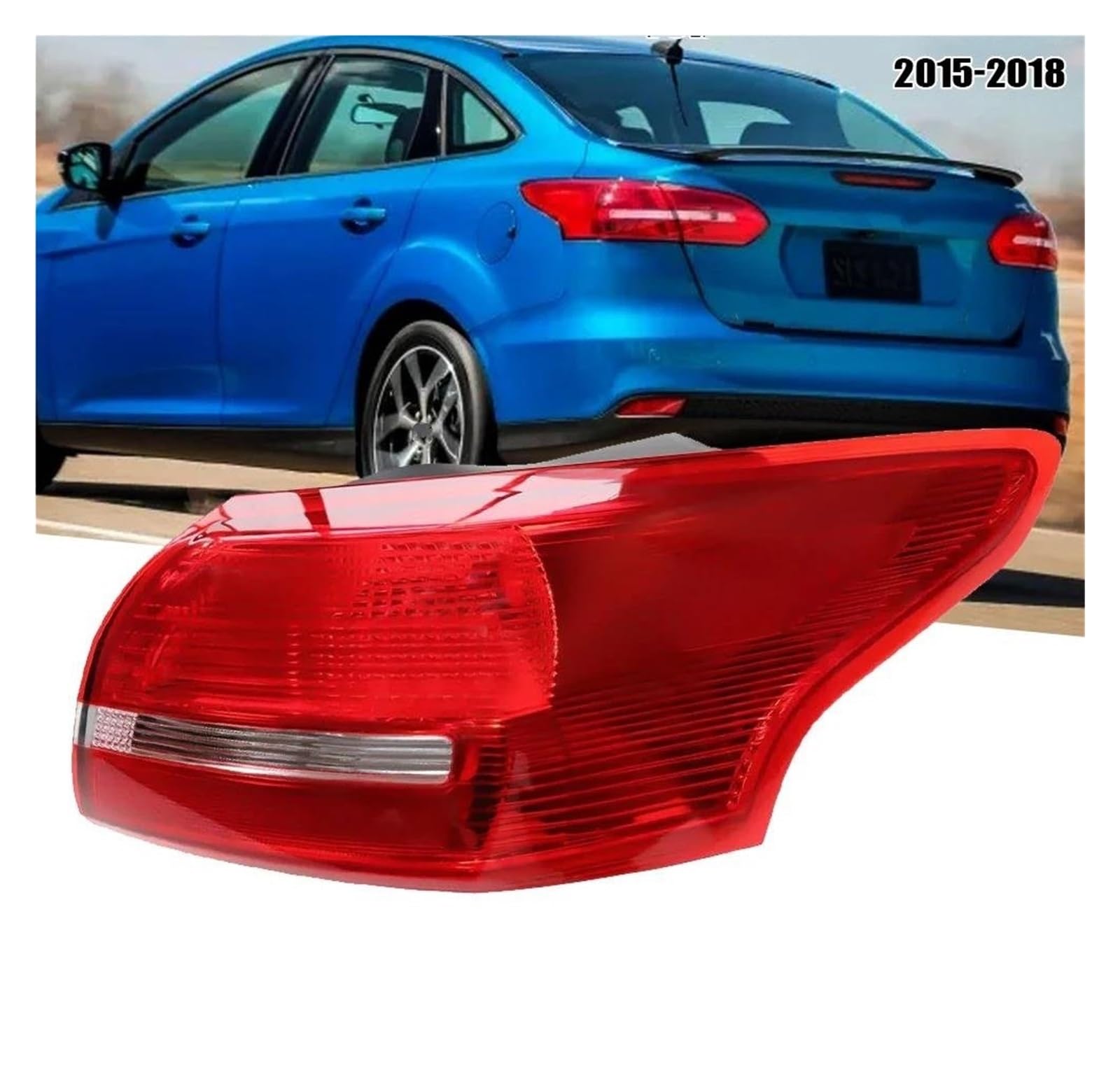Luces Freno Traseras Para Ford Para Focus Sedan 2015-2018 Luz Trasera De Freno Con Lado Izquierdo Derecho Intermitentes(Medial r)