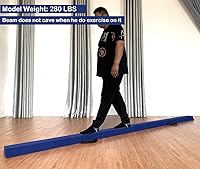Vista 2 de MARFULA Viga de Gimnasia Plegable de 6 PIES / 8 PIES / 9 PIES Viga de Equilibrio de Espuma para Suelo - Extra Firme - Cubierta de Gamuza - Parte