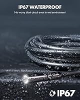 Vista 4 de Cámara de endoscopio USB Anykit con 8 luces LED ajustables, boroscopio con cámara serpiente semirrígida, cámara de inspección IP67 impermeable