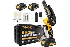 DEVONIC 6" Mini Chainsaw Compact Cordless Portable