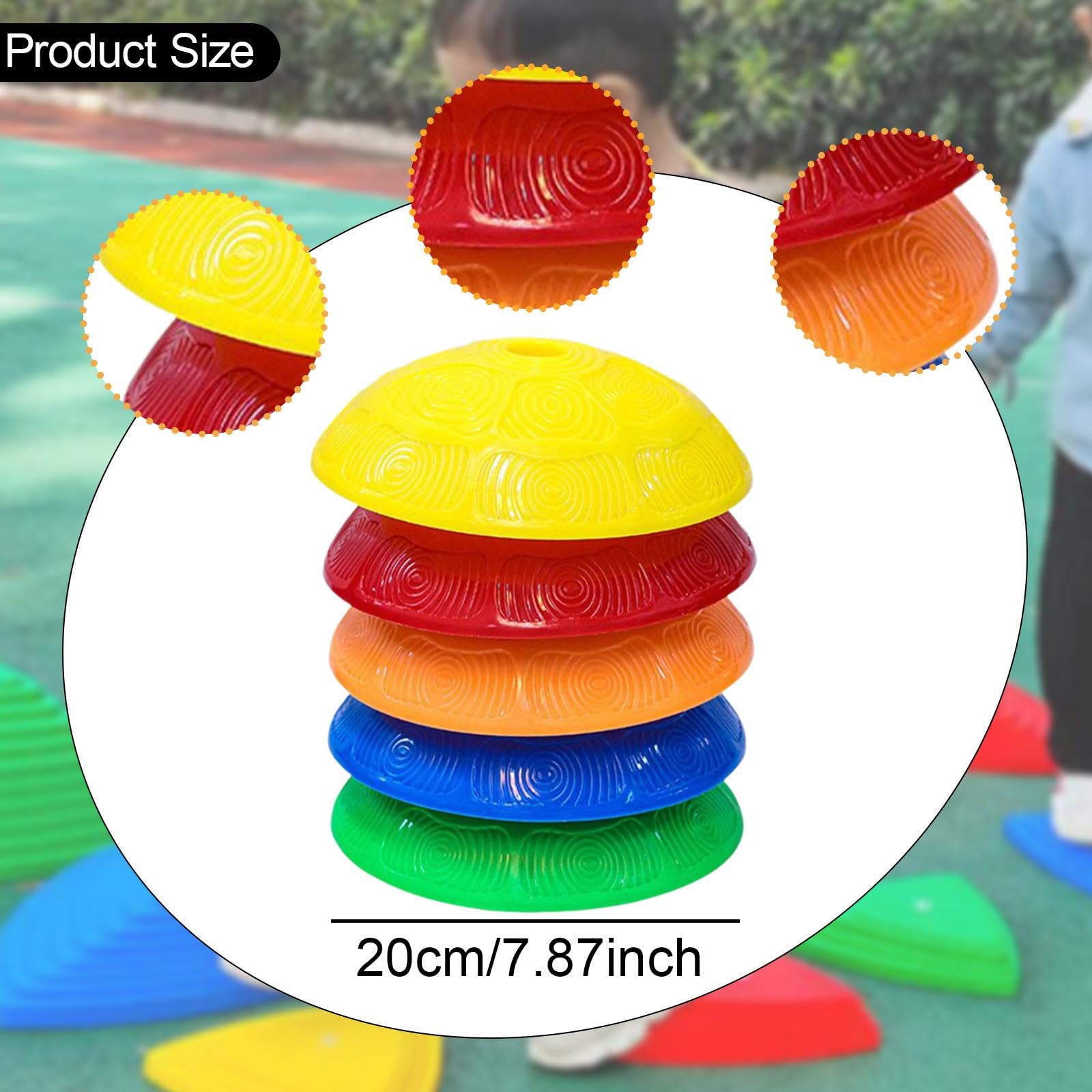 Pierres de Gué pour Enfants, Jouets Sensoriels, Exercices D'équilibre, Pierres D'équilibre Inférieures