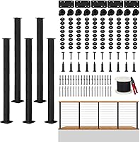 Vista 11 de Poste de barandilla de cable – Poste de valla cuadrado de acero inoxidable para sistema de barandilla de cable de cubierta