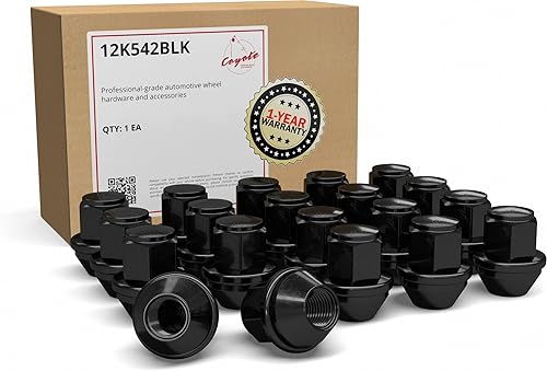 Vista 7 de Wheel Accessories Parts 20 tuercas hexagonales de 1/2"-20 roscas de 1.378 in 1.38" de largo cromadas 13/16" 0.827 in para Ford Mustang Jeep CJ