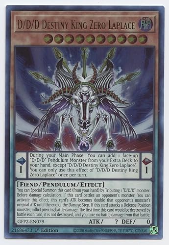 Miniatura 1 de D/D/D Destiny King Zero Laplace - GFP2-EN079 - Ultra Raro - 1ª Edición