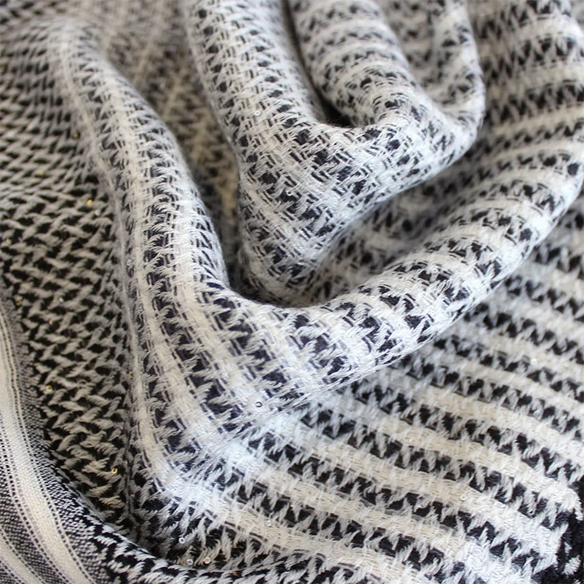 Sciarpa in pura lana, scialle lungo caldo da donna, sciarpa invernale oversize in cashmere morbido e spesso
