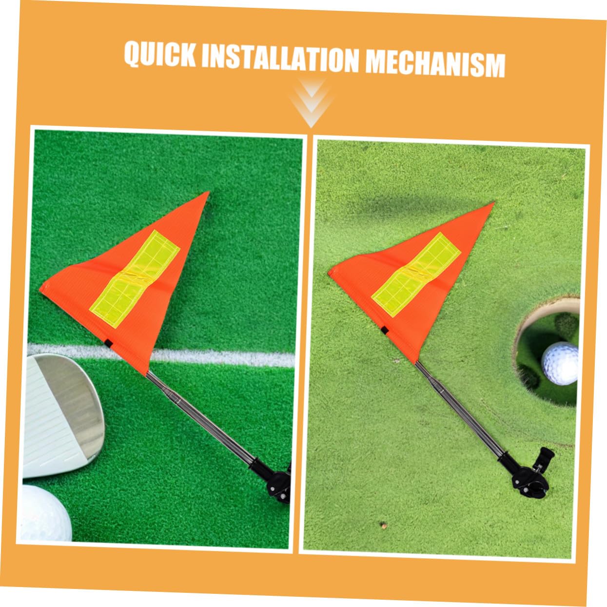 Milisten 2 Piezas Bandera de Seguridad Telescópica Ajustable con Diseño Reflectante para Carritos de Golf Sillas de Ruedas y Cochecitos para Alta Visibilidad y Fácil Instalación
