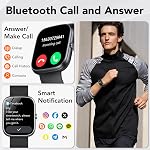 Smart Watch for Men Women (Answer/Make Calls), 1.91" HD Smartwatch with Heart Rate/Sleep Monitor, IP68 Waterproof, 115+ Sports Activity Trackers with Pedometer, Fitness Watch for Android/iPhone