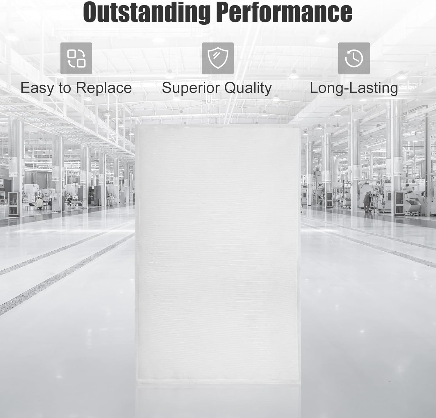38342028 Panel Filter Pack of 4, 38342028 Rotary Screw Compressor Pre-Filter Compatible with Ingersoll Rand Air Compressor, 38342028 Air Compressor Pre-Filter for UP6 Series Compressors