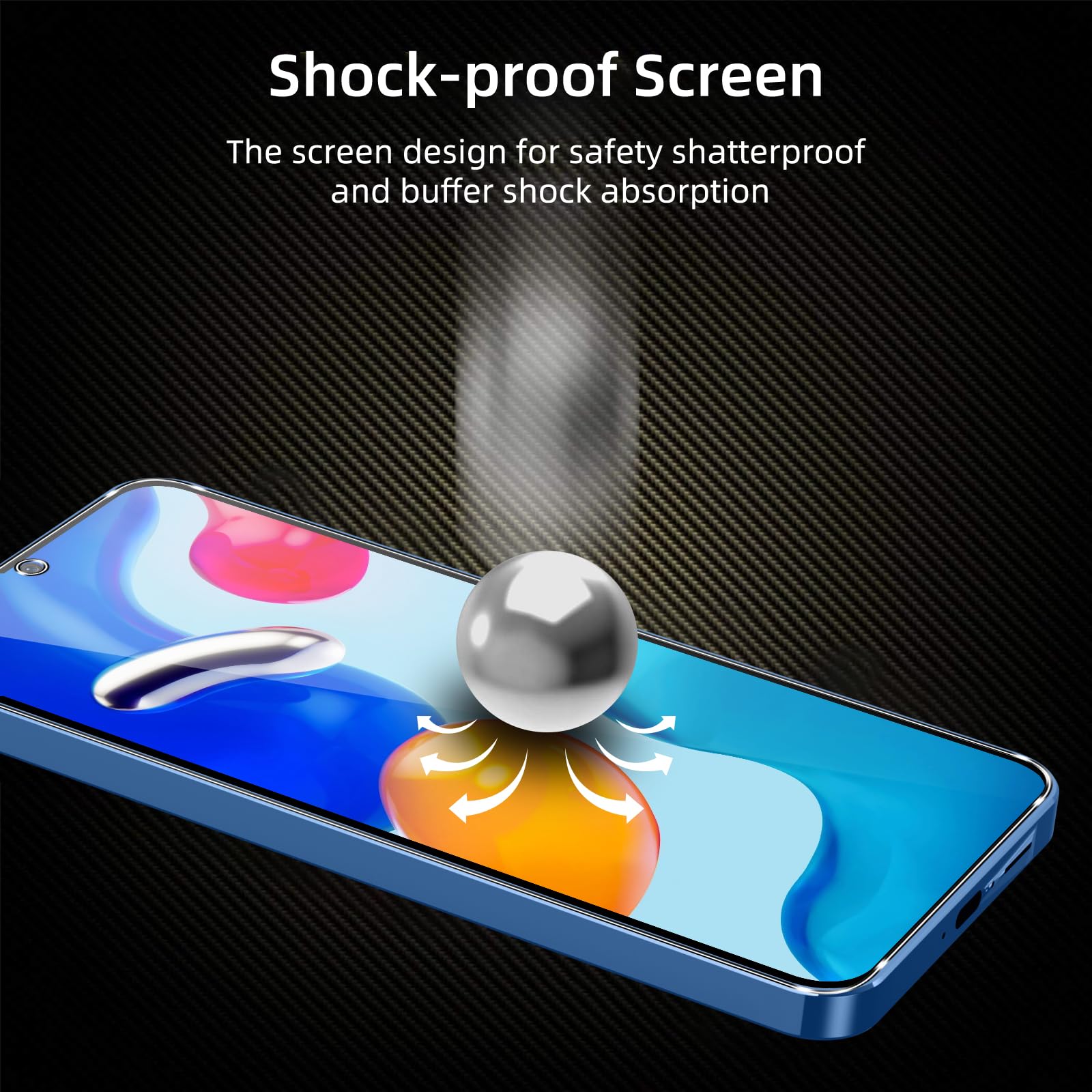 Coiwxmoi 2 Pezzi Vetro Temperato per Xiaomi Redmi Note 11/Note 11S, Pellicola Protettiva Durezza 9H Anti-Graffio Anti-impronte Senza Bolle HD Trasparente Vetrino Schermo Protezione per Redmi Note 11