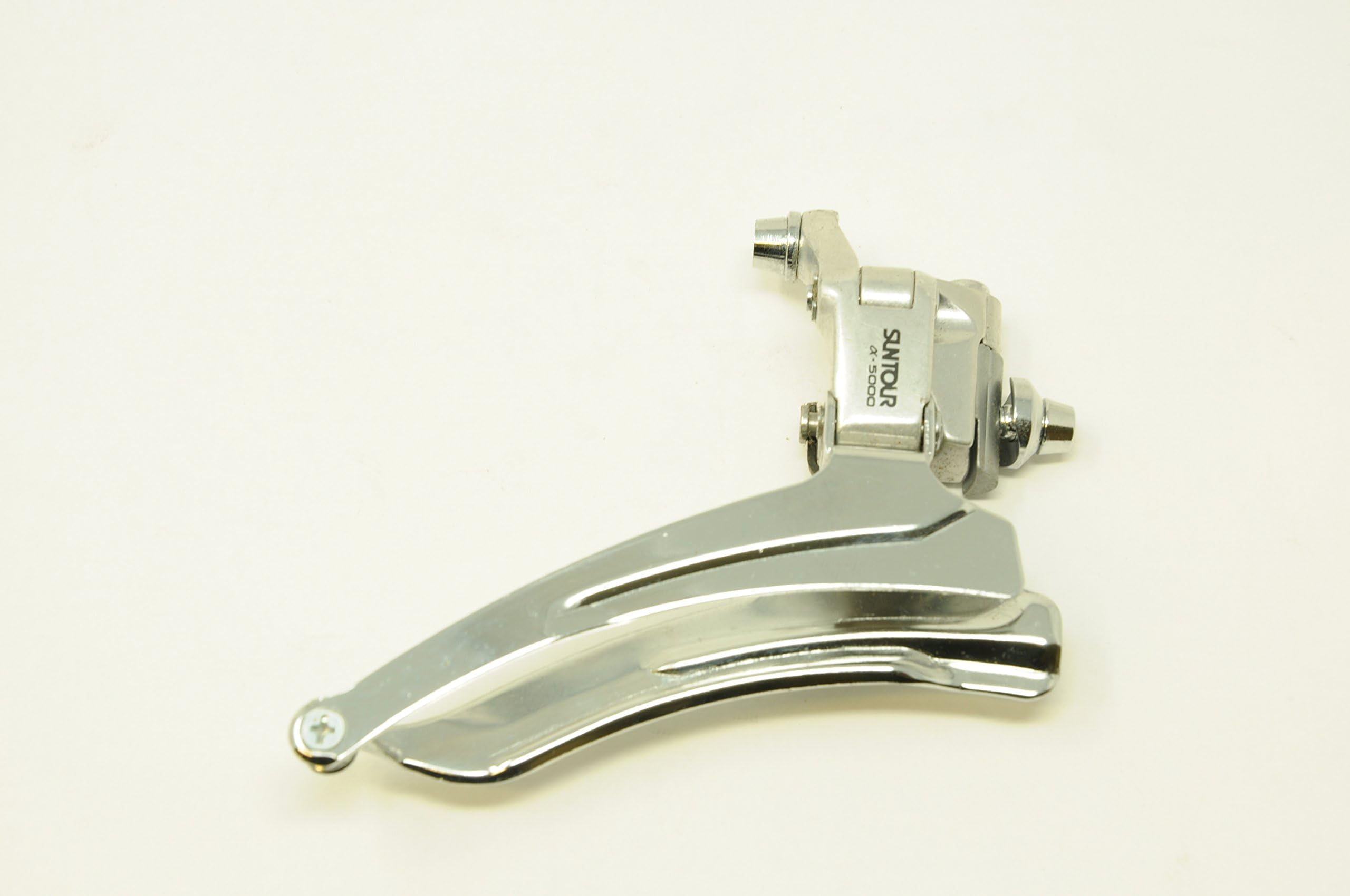 VINTAGE 1987 MADE IN JAPAN SUNTOUR MAEDA ALPHA 5000 BRAZE TYPE FRONT GEAR MECH DERAILLEUR FOR 70’s,80’s 90’s RACING BIKE