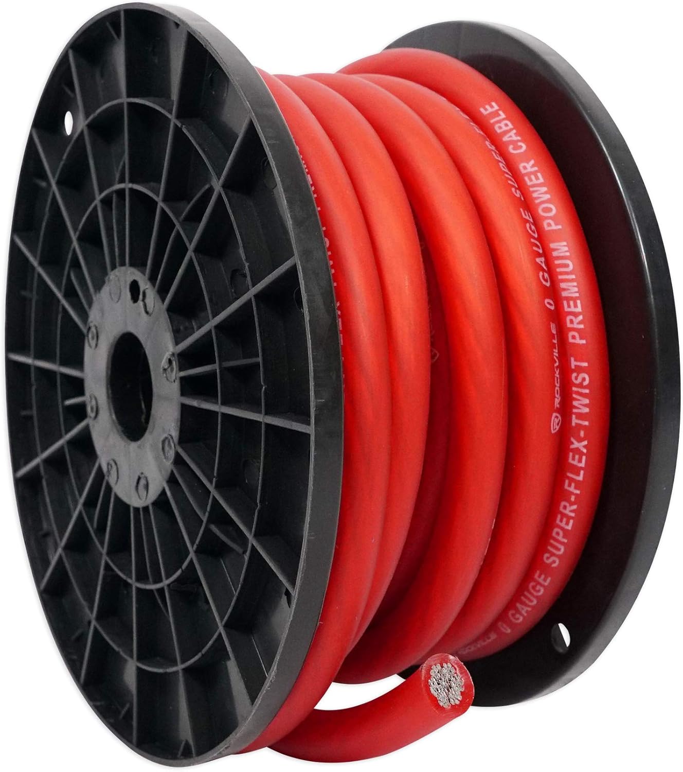 Rockville R14GBLU50 Blue 14 Gauge 50' Foot Mini Spool Car Audio Speaker Wire