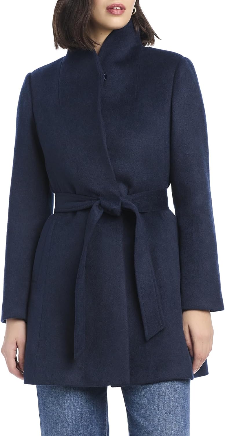 kate spade new york Women's Fit and Flare Wool Dress Coat