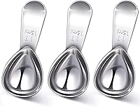 Vista 1 de Patelai 3 Piezas Cuchara de Café Cucharas Medidoras Cucharadas de Acero Inoxidable Cucharas de Café Mango Corto Cucharada para Té Azúcar Regalos