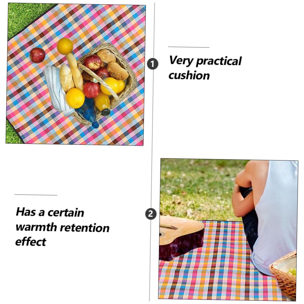 iplusmile Tapis de Pique- Imperméable Tapis de Camping Léger et Portable pour Pique- et Plage