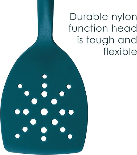 Miniatura 2 de Rachael Ray Gadgets Lazy Tools - Juego de utensilios de cocina antiadherentes, 6 piezas, color verde azulado