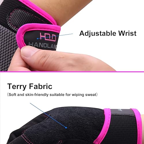 Miniatura 4 de HLDD HANDLANDY Guantes de trabajo para mujer, guantes de trabajo multifuncionales, para mecánicos, para jardinería, construcción, bricolaje, con