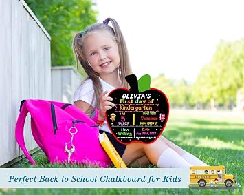 WhatSign First Day of School Sign DoubleSided Sign for Back to School