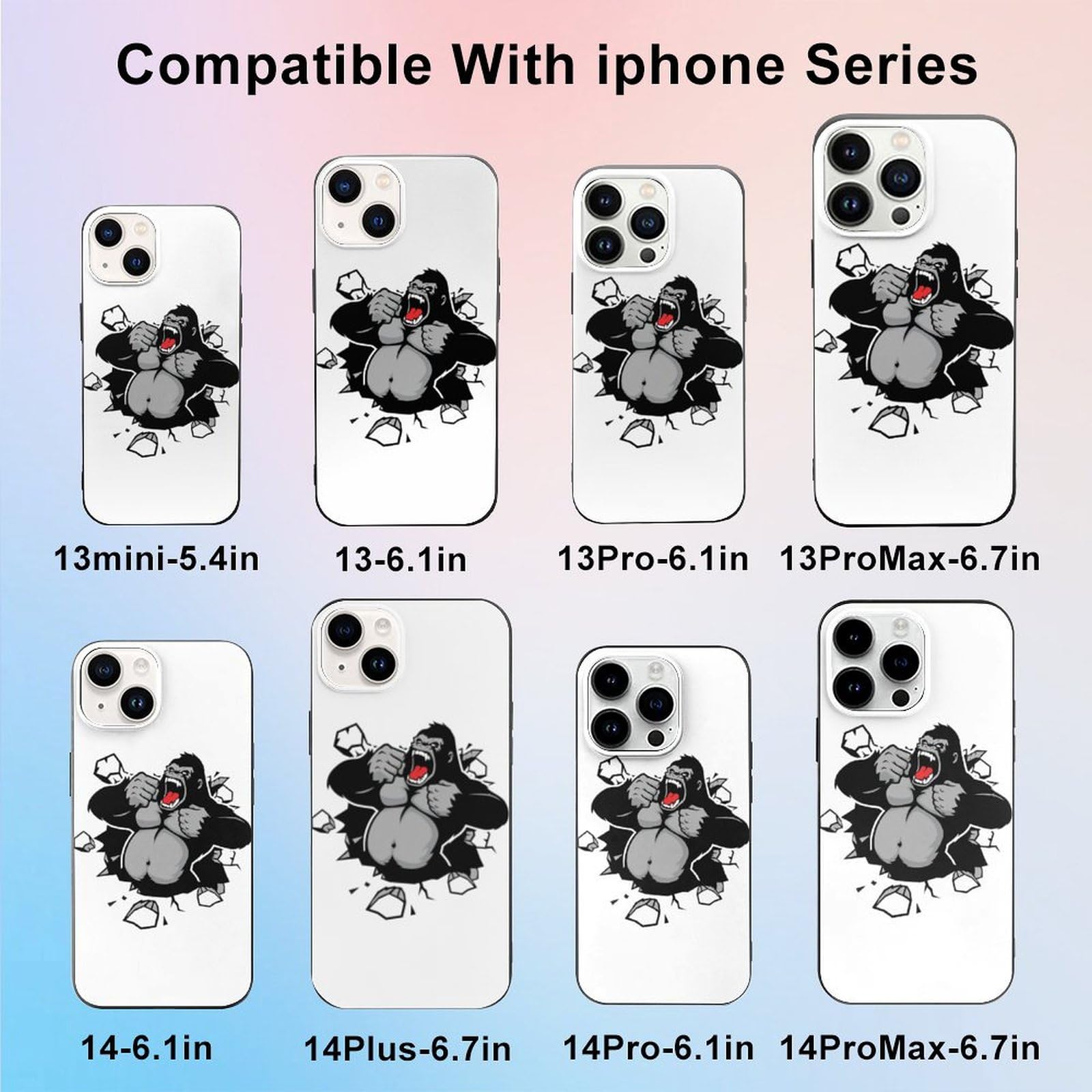 Amazon.co.jp: iPhone 12 ケース ゴリラ柄 おもしろ iPhone 12 用