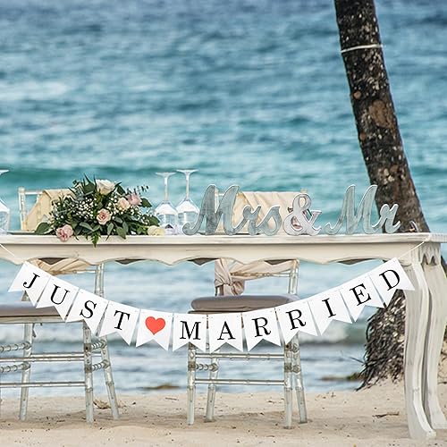 Vista 52 de Letras de madera de Mr & Mrs para mesa de boda, decoración de mesa dorada grande con el señor y la señora cariño, letrero de madera de señor