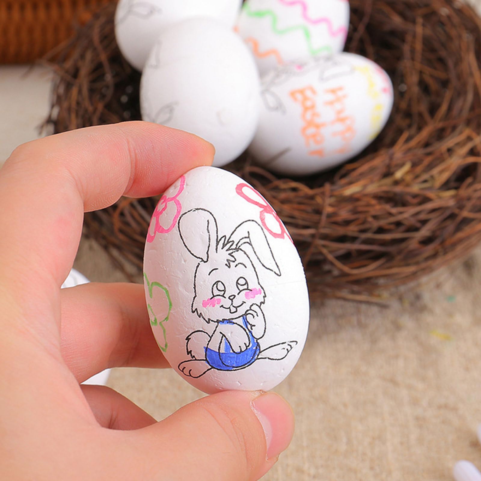 40 Uova In Schiuma Per Decorazioni Pasquali Fai Da Te: Creatività Senza Limiti! 🥚🎨 - 4