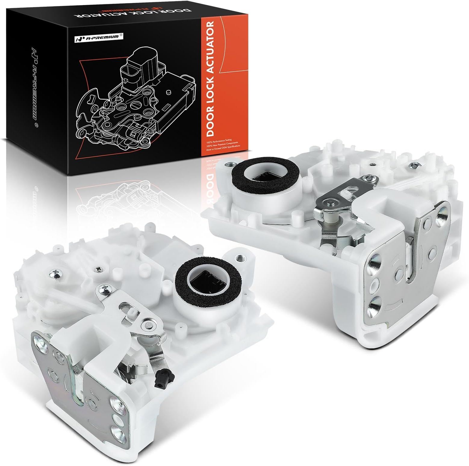 A-Premium Door Latch Lock Actuator Compatible with Honda CRV CR-V 2007 2008 2009 2010 2011, Sport Utility, Rear Door Lock Latch Actuator, Replace# DLA1001, 72650SWAA01, DLA1006, 72610SWAA01, 2-PC Set