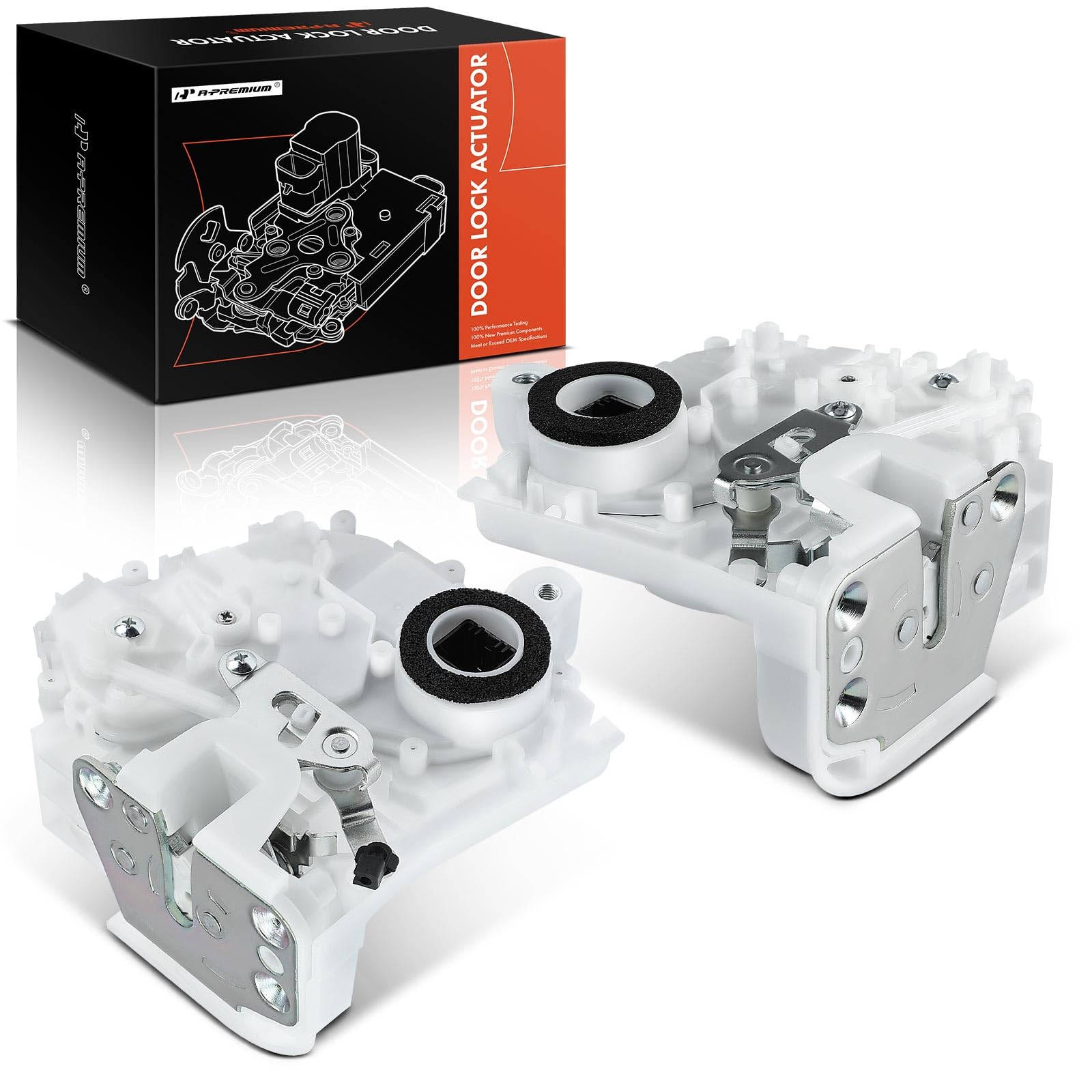 A-Premium Door Latch Lock Actuator Compatible with Honda CRV CR-V 2007 2008 2009 2010 2011, Sport Utility, Rear Door Lock Latch Actuator, Replace# DLA1001, 72650SWAA01, DLA1006, 72610SWAA01, 2-PC Set