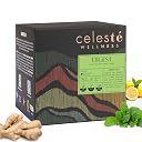 Celeste Digest, Ginger Mint Tea​ with Lemon | 15 Pyramid Green Tea Bags | 100% Natural Ingredients gallery image