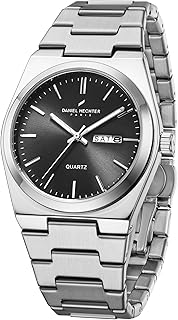 Daniel Hechter Paris Avenue Hoche Collection Modern Analog Watch for Men with Round Dial and Stainless Steel Band-DHM1004