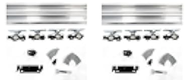 Premium Prime Bypass Closet Door Track Kit 72 inch with Supreme Smooth Sliding Door Roller Kit for Double Closet Doors (Door Not Included) by Villar Home Designs (2), Silver, YMXT-XC40