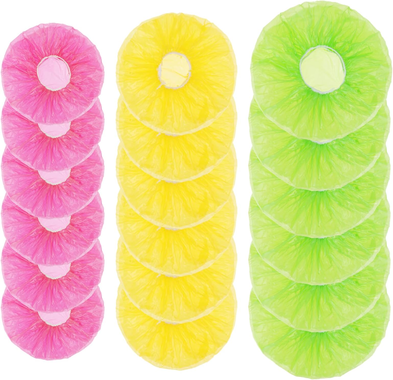 60 Pcs Plastic Bowl Covers Elastic Reusable Fresh Keeping