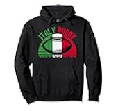 Mens Italy Rugby Fans Football Tricolore Flag Sport Lover Pullover Hoodie