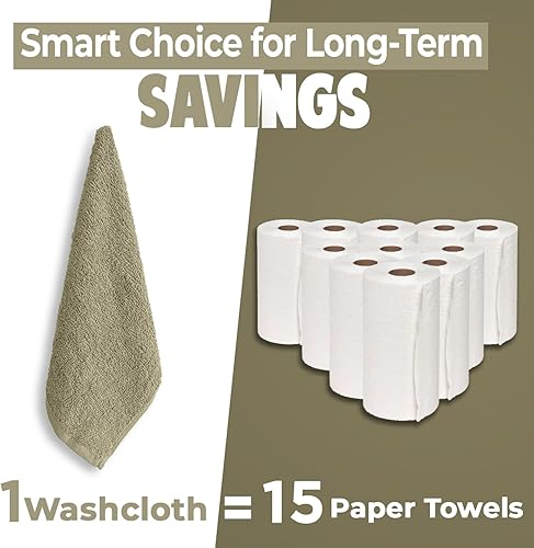 Miniatura 172 de DAN RIVER Juego de 4 toallas de baño, 27 x 54 pulgadas, 100% algodón, más grandes y ligeras, de secado rápido, súper suaves y absorbentes, toallas