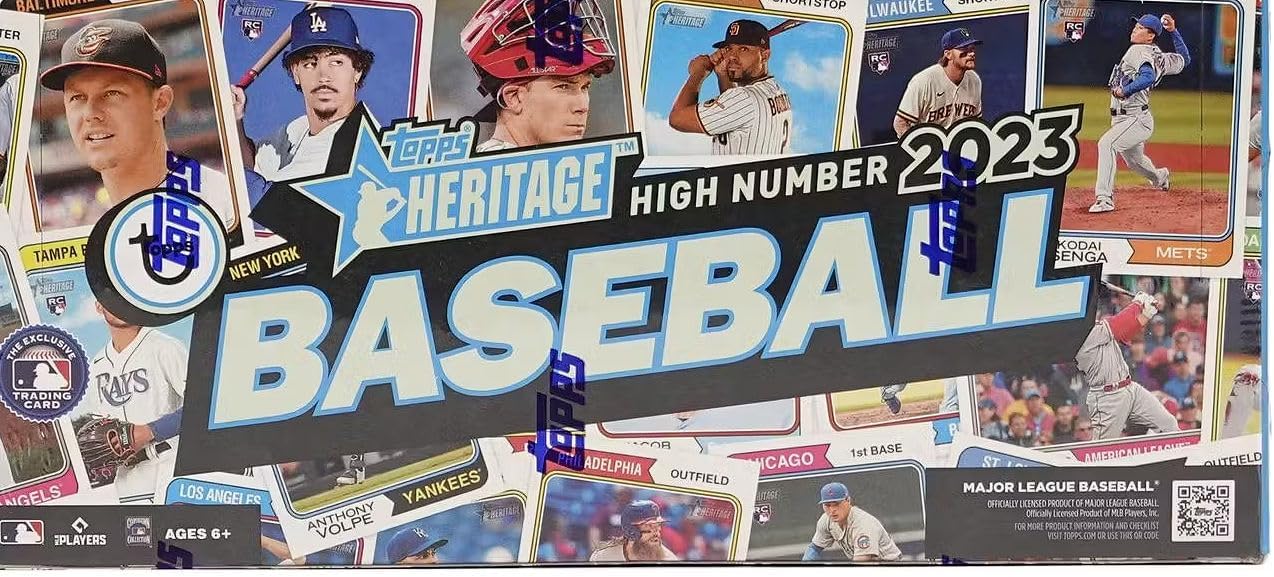 2023 Topps Heritage High Number Baseball HOBBY box (24 pks/bx)