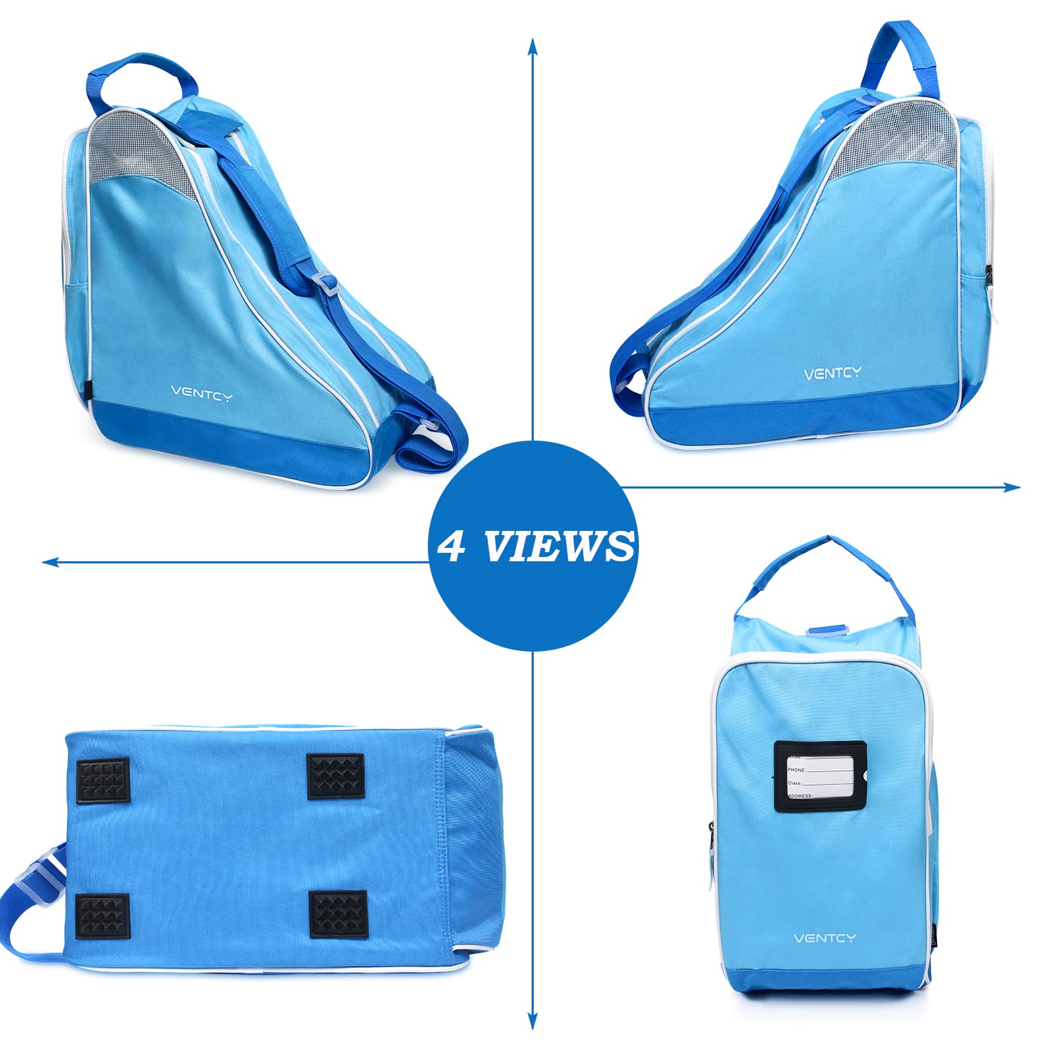 Borsa Pattini Rotelle in Linea Ghiaccio Adulti Bambini